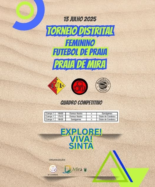 Torneio Distrital Feminino na Praia de Mira